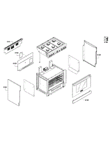 Cabinet Assy parts for Thermador Gas Range PRL366GH-01 from AppliancePartsPros.com