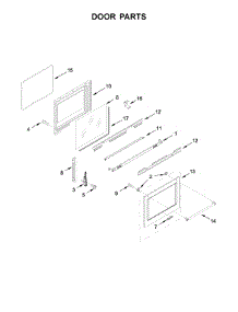 Door Parts parts for Kitchenaid Electric Range YKFES530ESS2 from AppliancePartsPros.com