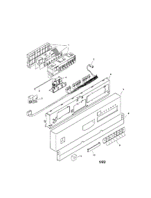 Fascia Panel parts for Bosch Dishwasher SHI6802UC/06 from AppliancePartsPros.com