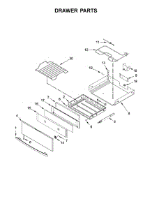 Drawer Parts parts for Jenn-Air Electric Range JES1450FS1 from AppliancePartsPros.com