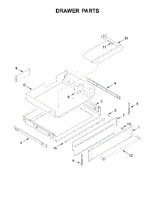 Drawer Parts parts for Kitchenaid Electric Range YKFES530ESS2 from AppliancePartsPros.com