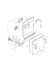 Door Assembly parts for Bosch Dishwasher SHI6802UC/06 from AppliancePartsPros.com