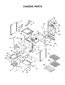 Chassis Parts parts for Jenn-Air Electric Range JES1750FS1 from AppliancePartsPros.com