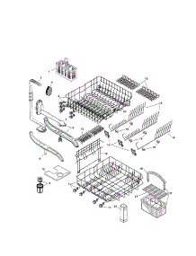 Racks parts for Bosch Dishwasher SHI6806UC/11 from AppliancePartsPros.com