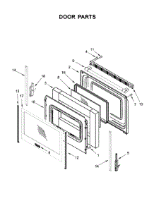 Door Parts parts for Maytag Electric Range MER6600FZ2 from AppliancePartsPros.com