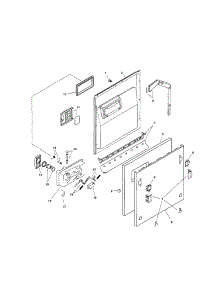 Door Assembly parts for Bosch Dishwasher SHI6806UC/11 from AppliancePartsPros.com