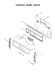 Control Panel Parts parts for Maytag Electric Range MER6600FZ2 from AppliancePartsPros.com
