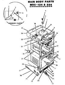 Main Body parts for Thermador Electric Range MSC224 from AppliancePartsPros.com