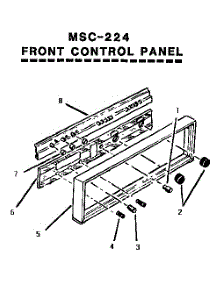Front Control Panel (Msc224) parts for Thermador Electric Range MSC224 from AppliancePartsPros.com