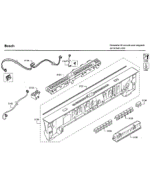 Control Panel parts for Bosch Dishwasher SHP65TL6UC/09 from AppliancePartsPros.com