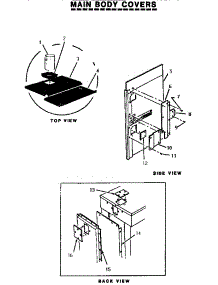Main Body Covers parts for Thermador Electric Range MSC224 from AppliancePartsPros.com