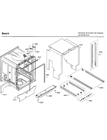 Cabinet parts for Bosch Dishwasher SHP65TL6UC/09 from AppliancePartsPros.com