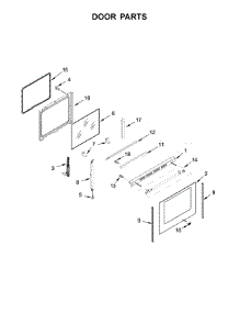 Door Parts parts for Maytag Electric Range MER8800FB1 from AppliancePartsPros.com