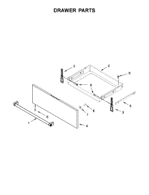 Drawer Parts parts for Kitchenaid Electric Range KSEG700EBS2 from AppliancePartsPros.com
