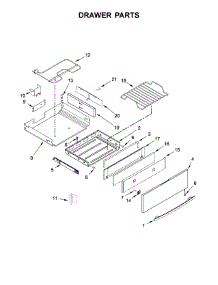 Drawer Parts parts for Jenn-Air Gas Range JGS1450FS0 from AppliancePartsPros.com