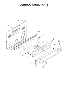 Control Panel Parts parts for Maytag Electric Range MER8800FW1 from AppliancePartsPros.com