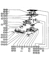 Gas Burner Box Assembly parts for Thermador Range RDF30Q from AppliancePartsPros.com