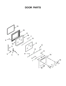 Door Parts parts for Maytag Electric Range YMER8800FZ1 from AppliancePartsPros.com