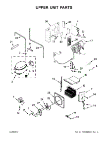 Upper Unit Parts parts for Jenn-Air Side-By-Side Refrigerator JS42NXFXDE01 from AppliancePartsPros.com