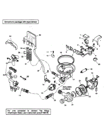Compnent Assy parts for Bosch Dishwasher SHU43E07UC/14 from AppliancePartsPros.com