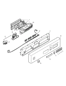 Control Panel parts for Bosch Dishwasher SHU5302UC/06 from AppliancePartsPros.com