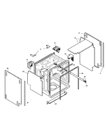 Frame & Cavity parts for Bosch Dishwasher SHU5302UC/06 from AppliancePartsPros.com