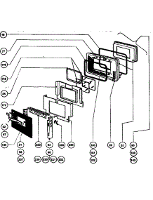 Main Oven Door Assembly parts for Thermador Range RDFS30Q from AppliancePartsPros.com