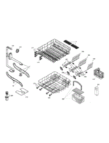 Rack Assy parts for Bosch Dishwasher SHU5302UC/06 from AppliancePartsPros.com