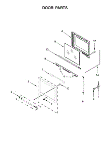 Door Parts parts for Maytag Electric Range YMES8800FZ1 from AppliancePartsPros.com