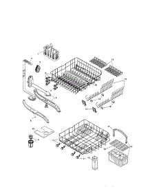 Racks parts for Bosch Dishwasher SHU5304UC/06 / FD 7705-7912 from AppliancePartsPros.com