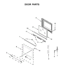 Door Parts parts for Maytag Electric Range YMES8800FZ2 from AppliancePartsPros.com