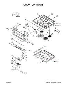 Cooktop Parts parts for Maytag Electric Range YMES8800FZ2 from AppliancePartsPros.com