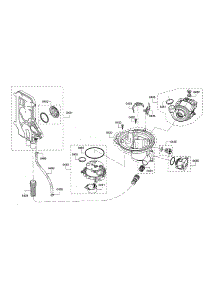 Water Inlet / Sump / Heat Pump parts for Bosch Dishwasher SHP865WF5N/01 from AppliancePartsPros.com