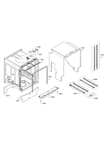 Tub / Sealing parts for Bosch Dishwasher SHP865WF5N/01 from AppliancePartsPros.com