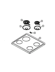 Top Assembly parts for Maytag Electric Range S1500PAW from AppliancePartsPros.com