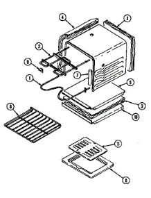 Oven parts for Maytag Electric Range S1500PAW from AppliancePartsPros.com