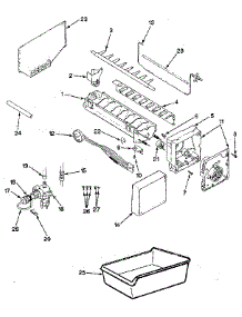 Ice Maker Section parts for Jenn-Air Side-By-Side Refrigerator JRSI205B/M9Q05B from AppliancePartsPros.com