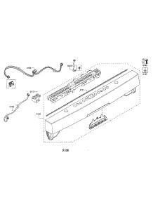 Facia Panel / Main Switch parts for Bosch Dishwasher SHS863WD2N/01 from AppliancePartsPros.com