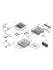 Spray Arm / Dishracks parts for Bosch Dishwasher SHS863WD2N/01 from AppliancePartsPros.com