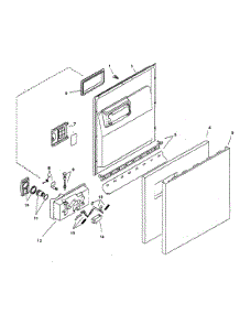 Door Assy parts for Bosch Dishwasher SHU3336UC/12 from AppliancePartsPros.com