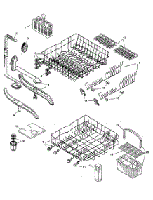Racks parts for Bosch Dishwasher SHU3336UC/12 from AppliancePartsPros.com
