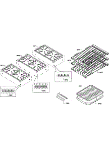 Grates / Shelfs parts for Thermador Range PRD366GHU/09 from AppliancePartsPros.com