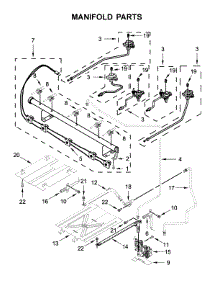 Manifold Parts parts for Maytag Gas Range MGR6600FZ1 from AppliancePartsPros.com