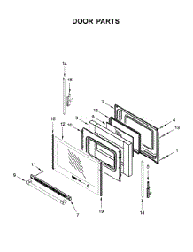 Door Parts parts for Maytag Gas Range MGR6600FZ1 from AppliancePartsPros.com