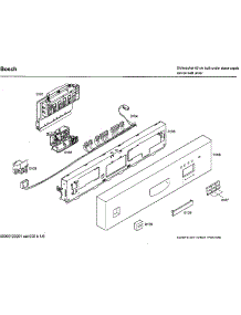 Control Panel parts for Bosch Dishwasher SHU33A02UC/37 from AppliancePartsPros.com