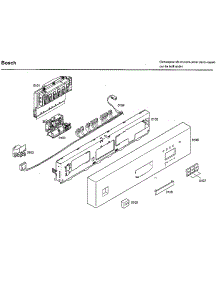 Control Panel parts for Bosch Dishwasher SHU33A02UC/43 from AppliancePartsPros.com