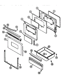 Door / Drawer parts for Maytag Gas Range MGR5730ADL from AppliancePartsPros.com