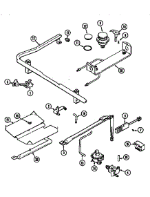 Gas Controls parts for Maytag Gas Range MGR5730ADL from AppliancePartsPros.com