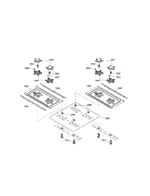 Cooktop parts for Thermador Range PRD484EEHC/01 from AppliancePartsPros.com