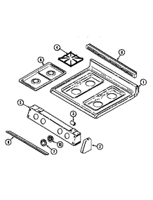 Top Assembly parts for Maytag Gas Range MGR5730ADL from AppliancePartsPros.com